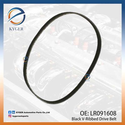 Ceinture de conduite en V à côtes noire LR091608 LR184662 C2D49052 pour Land Rover Discovery III Range Rover Sport Range Rover Evoque